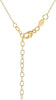 9ct Yellow Gold Origami Clover Pendant Necklace