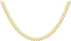 9ct Yellow Gold 100 Diamond Cut Flat Curb Chain