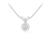Sterling Silver Zirconia  Snake Chain Necklace