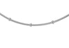 Sterling Silver Rhodium Plated Ball and Snake Chain