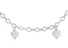 Silver Trace Hearts Necklace