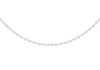 Sterling Silver Rhodium Plated 1.5mm Diamond Cut Adjustable Trace Chain 42m/16.5"-45m/17.75"9