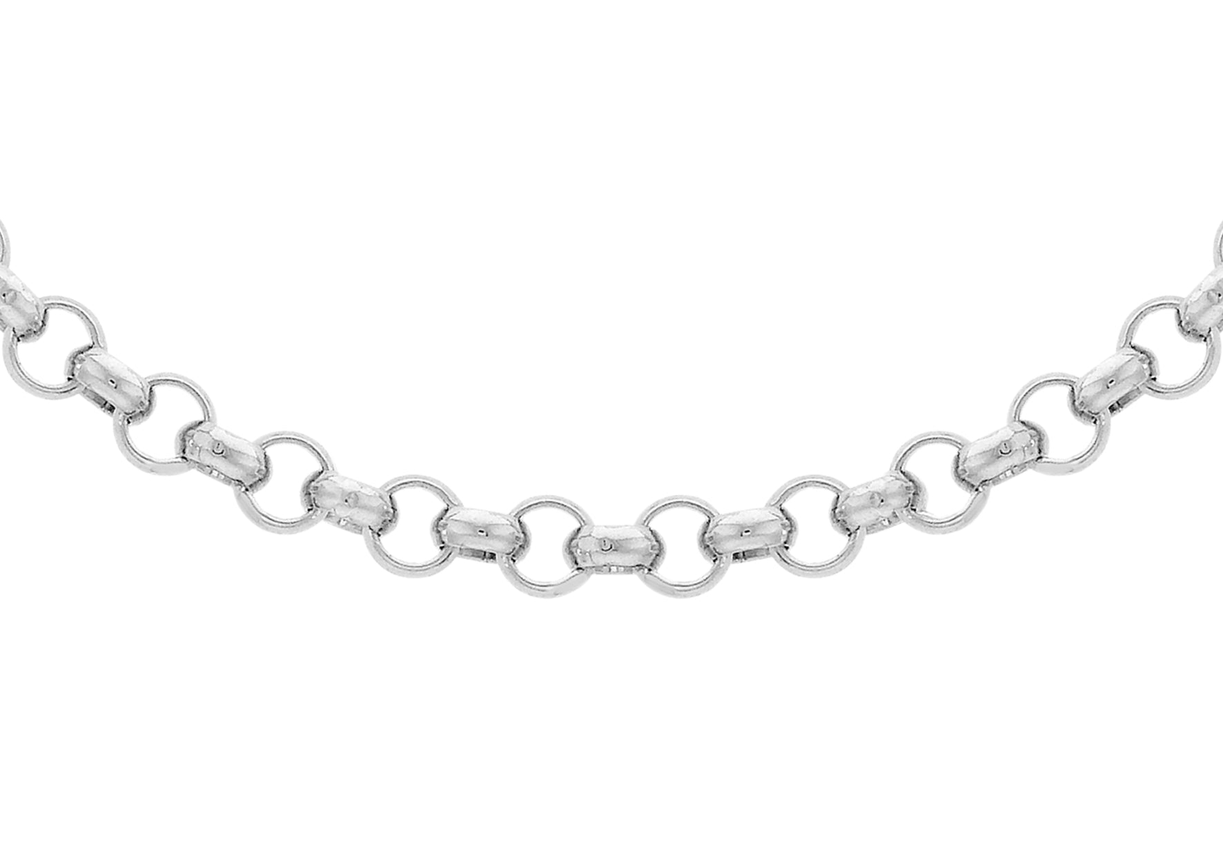 Sterling Silver 40 Round Belcher Chain