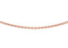 Sterling Silver Rose Gold Plated 25 Fine Belcher Chain