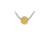 Sterling Silver Gold Plated Textured Ball Poporn Chain Necklace  46m/18"9