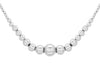 Sterling Silver Graduated Bead Necklace