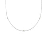 SILVER ROUND Zirconia  STATION 18"9