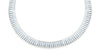 Sterling Silver Cleopatra Style Stripe Pattern Necklace 43m/17"9