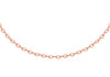 Sterling Silver Rose Gold Plated Adjustable Trace Chain 46m/18" - 51m/20"9