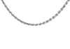 Sterling Silver Solid 100 Diamond Cut Rope Chain