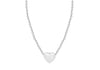 Sterling Silver 5mm x 6mm Heart Adjustable Necklace  41m/16"-46m/18"9