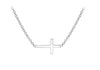 Sterling Silver Cross Adjustable Necklet 41m/16"-46m/18"9