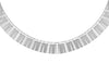 Sterling Silver Rhodium Cleopatra Stripe Necklace 