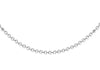 SILVER FINE D BALL Chain 16"9