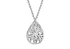SILVER FRETWORK TEARDROP 45M9