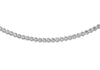 Sterling Silver Rhodium Plated Zirconia  Tennis Necklace  46m/18"9