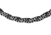 Sterling Silver 2-Tone Diamond Cut Herringbone Necklace  43m/17"9