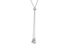 Sterling Silver Two-Heart Slider Spiga Chain 71m/28"9