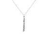 Sterling Silver Flat Marine Link Tassle Slider Necklace  81m/32"9