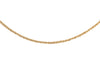 Sterling Silver Yellow Gold Plated Adjustable Heart Slider Tocalle Chain 51m/20"9