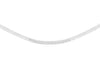 Sterling Silver White Zirconia Box Chain Necklace