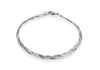 Sterling Silver 4mm Twined Herringbone Bracelet 19m/7.5"9