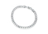 Sterling Silver 180 Diamond Cut Curb Bracelet 20m/8"9