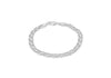 Sterling Silver Double Curb Bracelet 19m/7.5"9