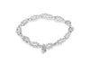 Sterling Silver 4mm Ball Double Twisted Strand Streth Bracelet 19m/7.5"9