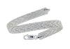 Sterling Silver Diamond Cut hevron Bracelet 19m/7.5"9