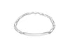 Sterling Silver ID 4.5 Figaro Bracelet 20m/8"9