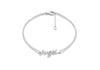 Sterling Silver Zirconia  'Angel' Bracelet 19m/7.5"9