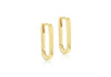 Sterling Silver Square Hoop Creole Earrings