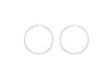 Sterling Silver 80mm Hoop Creole Earrings