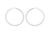 Sterling Silver 45mm Endless Hoop Earrings