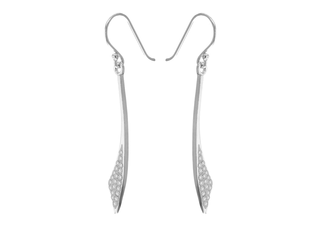 Sterling Silver Crystalique Drop Earrings
