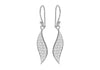 Sterling Silver Crystalique urve Drop Earrings