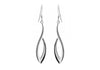 Sterling Silver Open Ellipse Drop Earrings