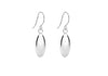 Sterling Silver Elliptical Drop Earrings