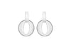 Sterling Silver Circle CutoCut Drop Earrings