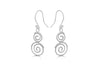 SILVER RHO SWIRL CircleS ER9