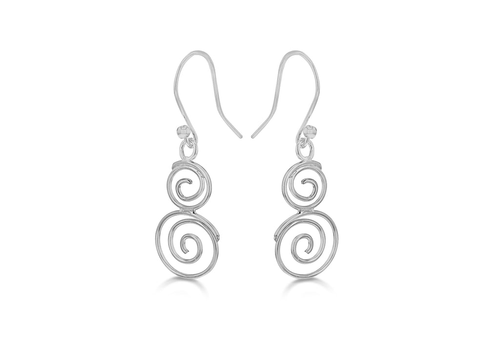 SILVER RHO SWIRL CircleS ER9