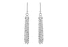 Sterling Silver Flat Link Tassel Earrings