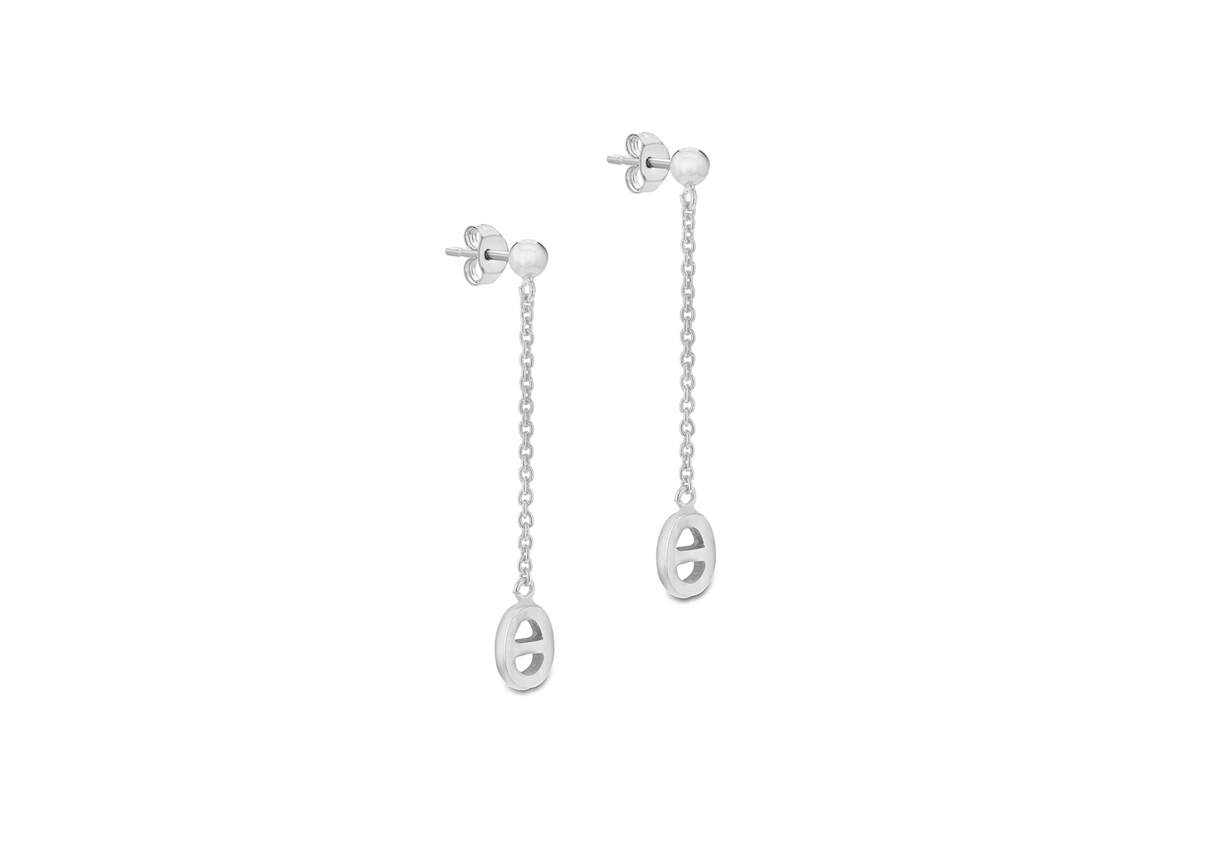 Yellow Gold Plated Sterling Silver Rambo Drop Earrings