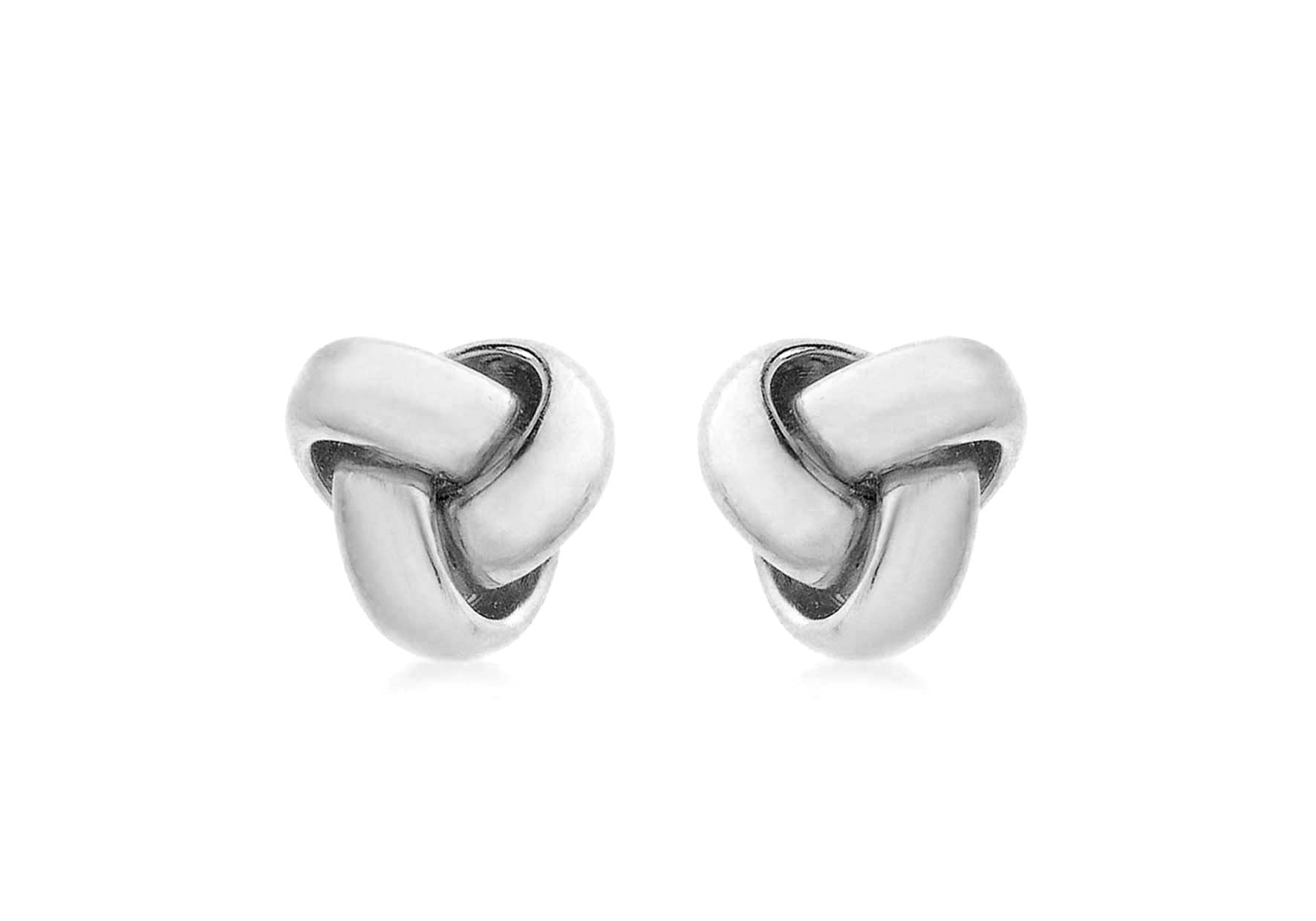 SILVER RHO SML TRIPLE KNOT ER9