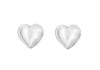 Sterling Silver 5mm x 4.5mm Heart Stud Child's Earrings