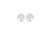 Sterling Silver 8mm 'Tree of Life' Stud Earrings