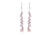 Sterling Silver Pearl & Crystal Drop Earrings 