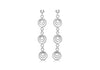 Sterling Silver Tri-Multi Wire Circle Earrings 
