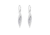 Sterling Silver Diamond Cut Drop Earrings 